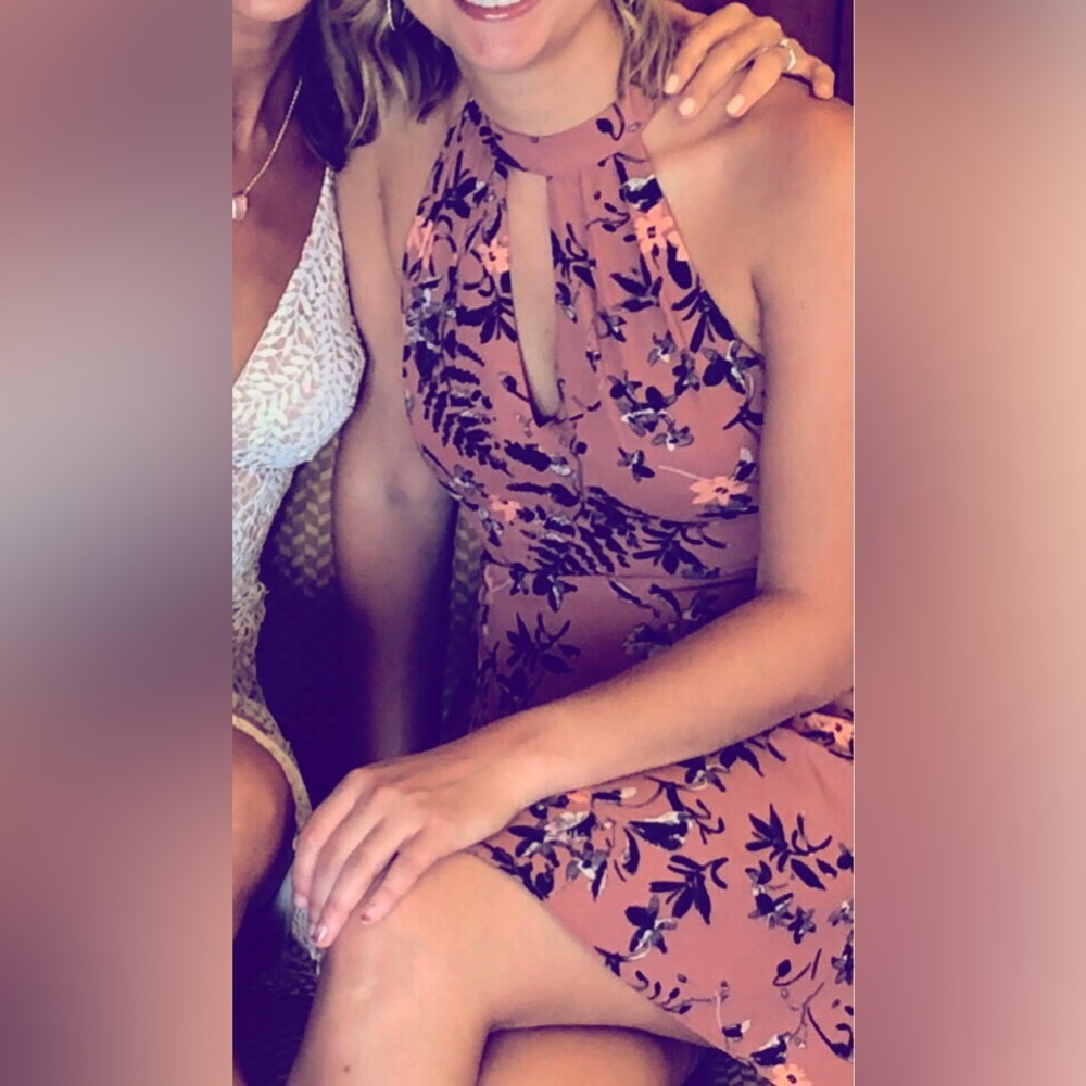 Express Floral Mini Dress (Size 4)